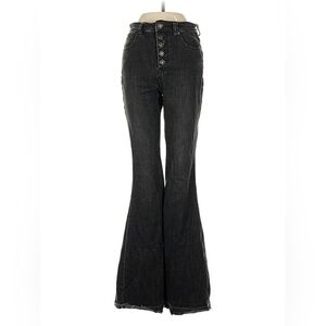 We The Free Womens Black Flare Jeans